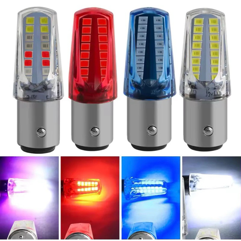 (COD) Lampu LED Stop Rem Brake Mika Strobo Senja Running / arus DC 32 mata motor mobil Universal Mer