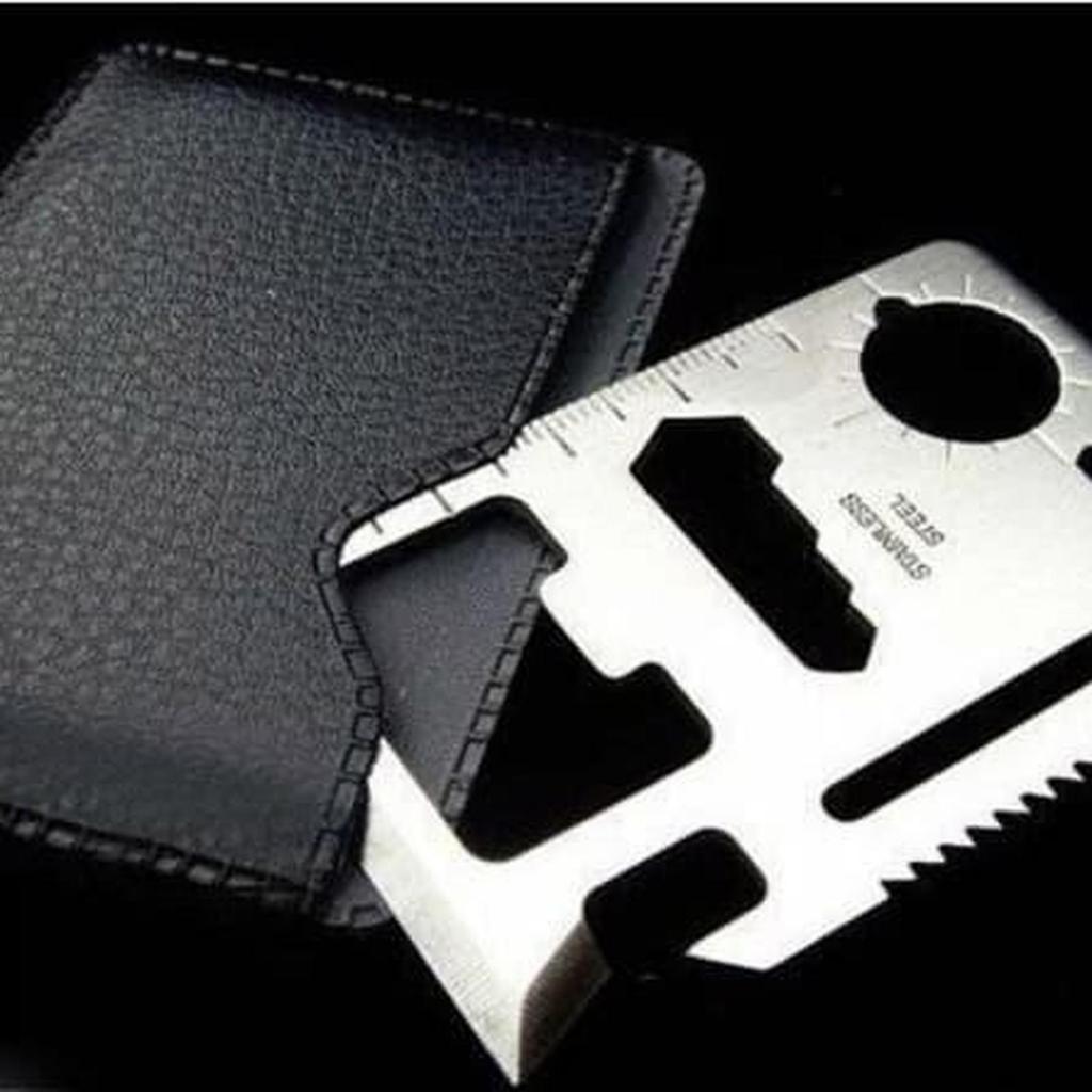 MULTI TOOL CARD 11 IN 1 SURVIVAL KIT TOOL KARTU 11 FUNGSI