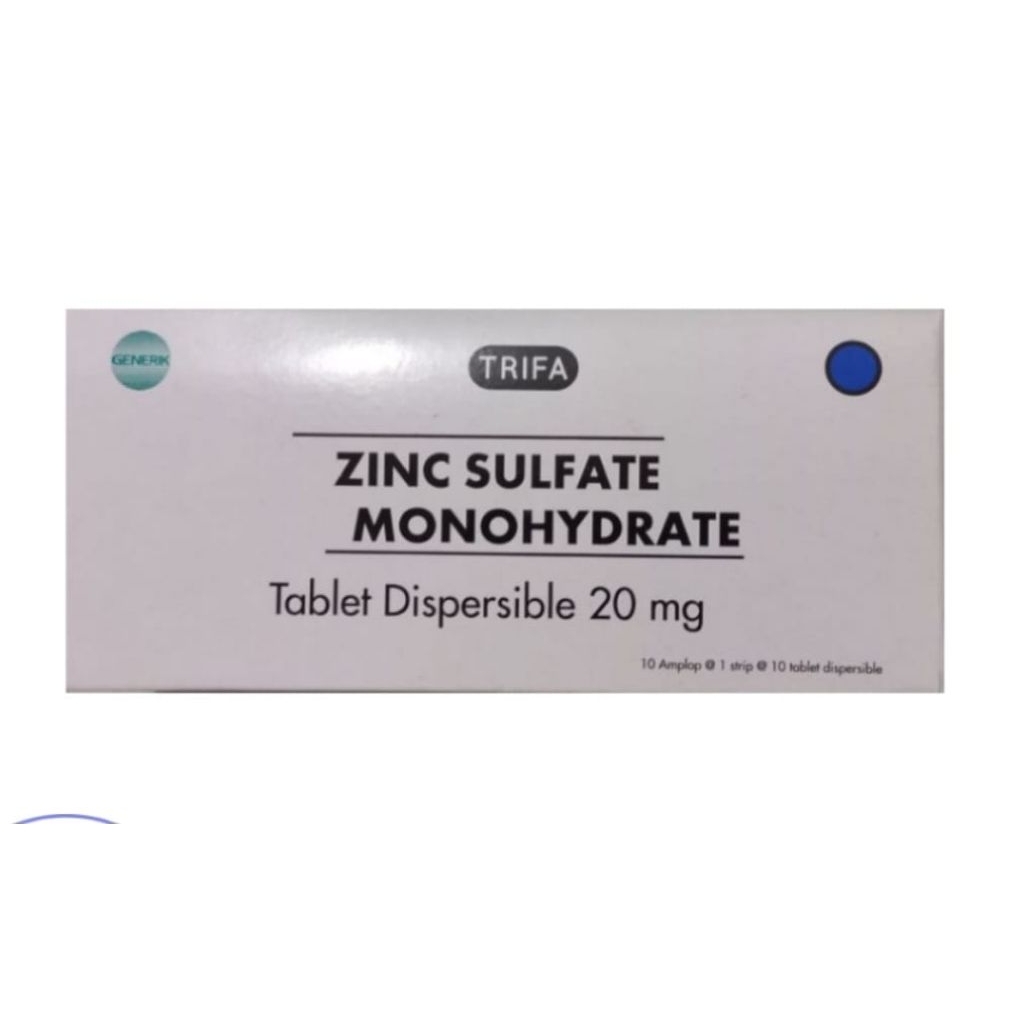 zinc sulfate box 100 tablet trifa