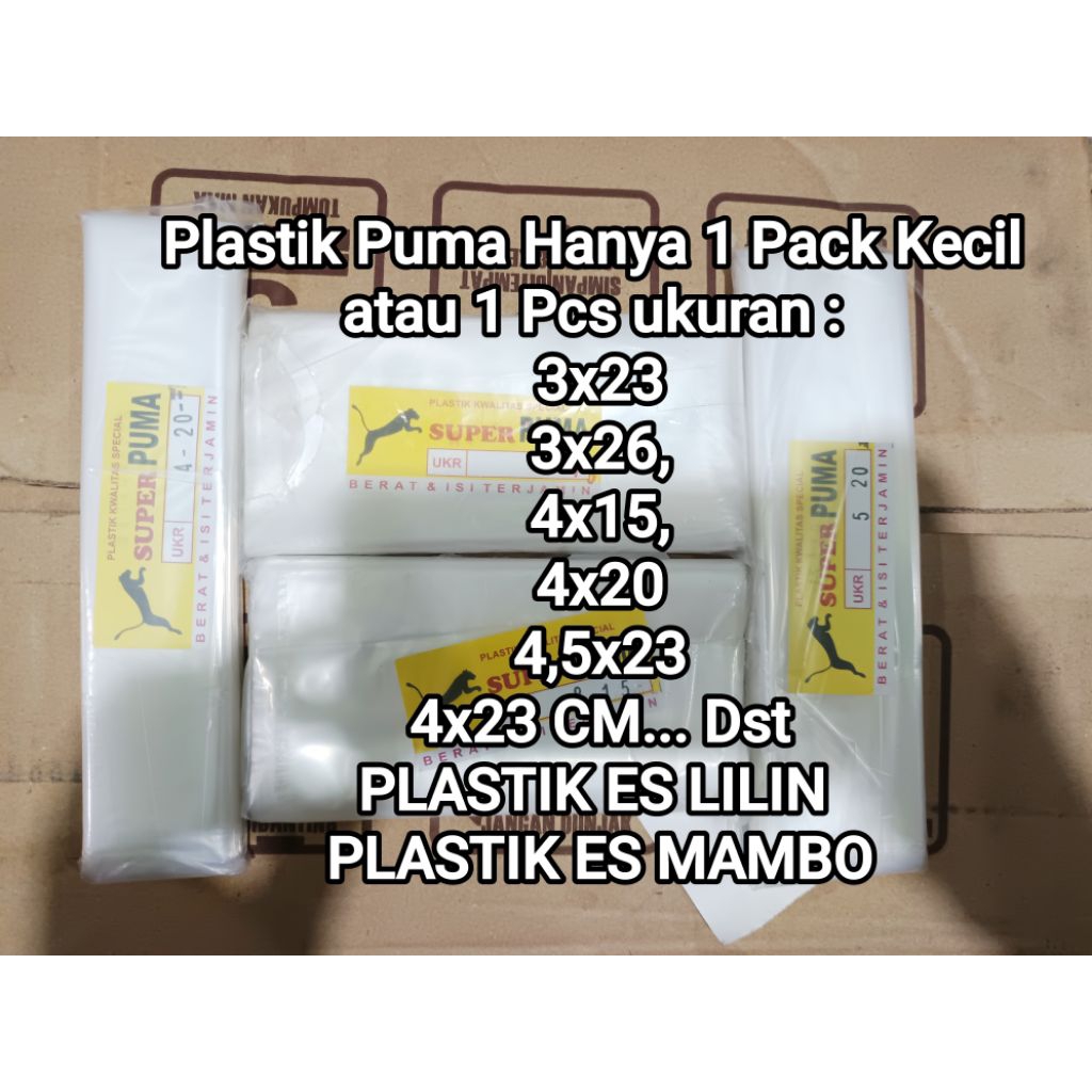 PLASTIK PE Puma UK 4,5X23/4X23 CM PLASTIK ES LILIN PLASTIK ES MAMBO