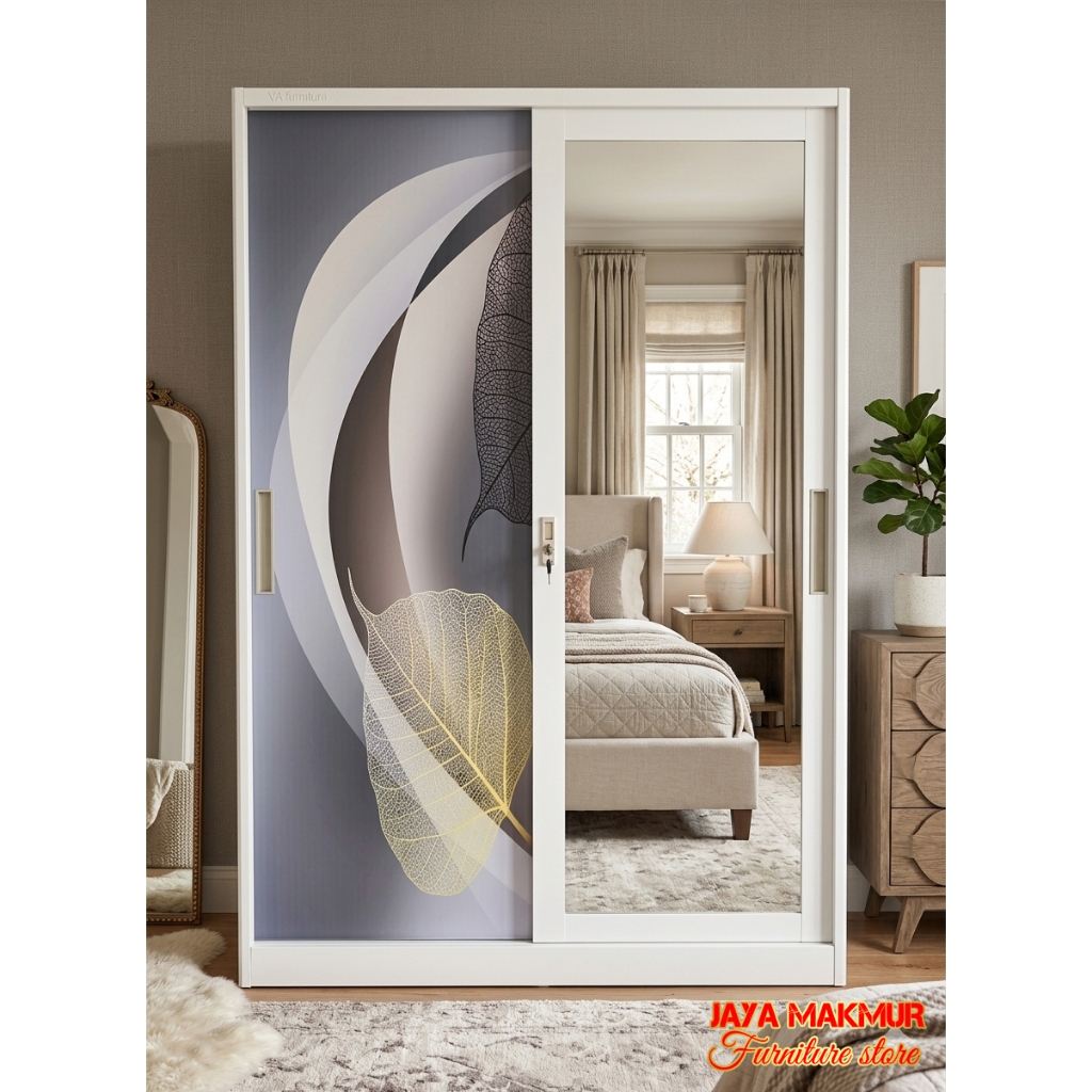 Lemari Besi Import SLiding 2 Pintu 120