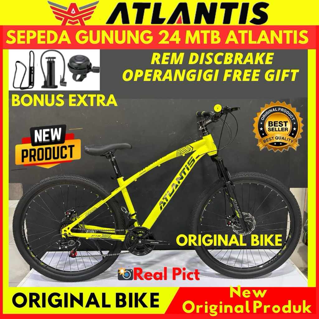 Sepeda Gunung Mtb 24 ATLANTIS REM Discbrake Operangigi Terbaru