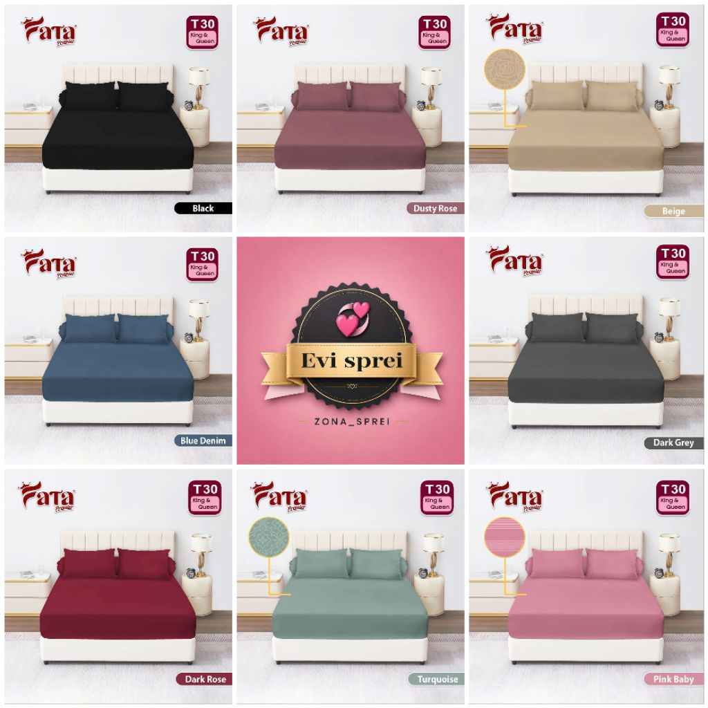 Sprei polos fata 160x200 / 180x200 T30 sprei fata embos original