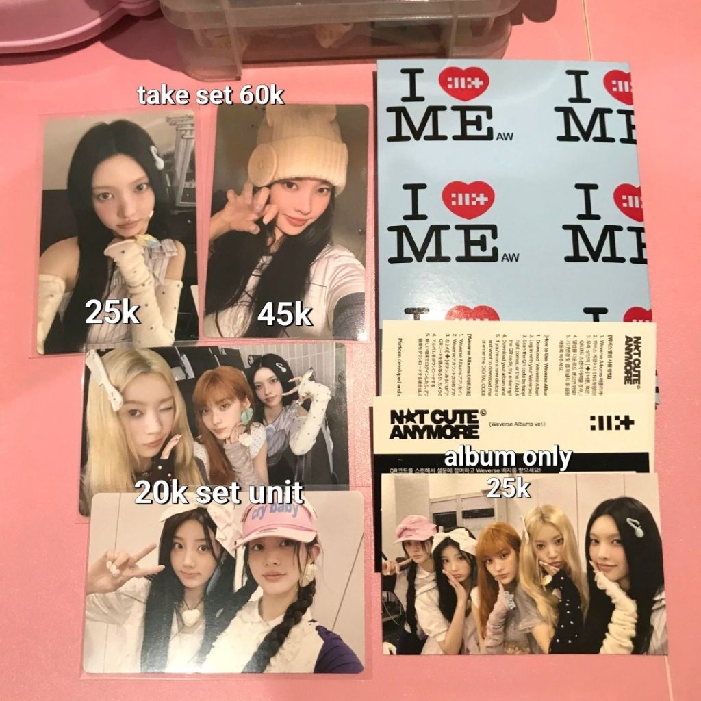 [BACA DESKRIPSI] PC Photocard ILLIT official weverse yunah minju wonhee moka iroha not cute anymore 