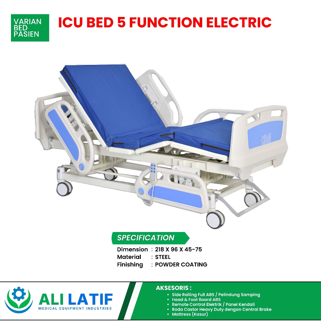 ICU Bed 5 Function Electric