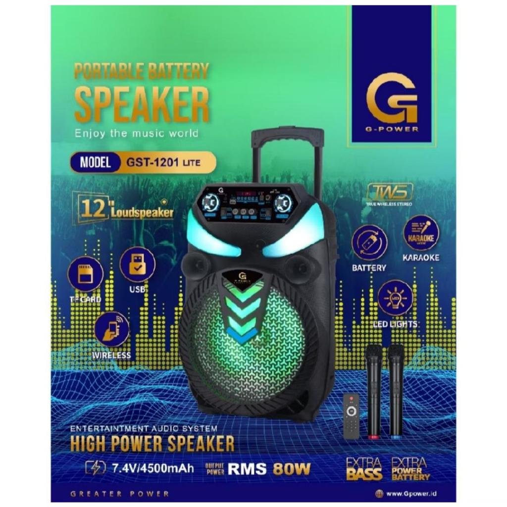 G-Power GST1201 Speaker Aktif Bluetooth Portable 12 inch GST-1201 LITE