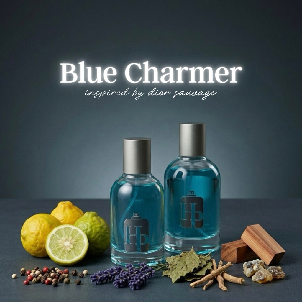 Hana Perfume - BLUE CHARMER inspired perfume by dior sauvage. PARFUM PRIA TAHAN LAMA