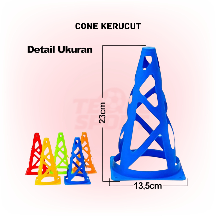 Cone Kerucut Penanda bola 23 cm Cone Kerucut Olahraga Cone Kerucut Bola 23cm