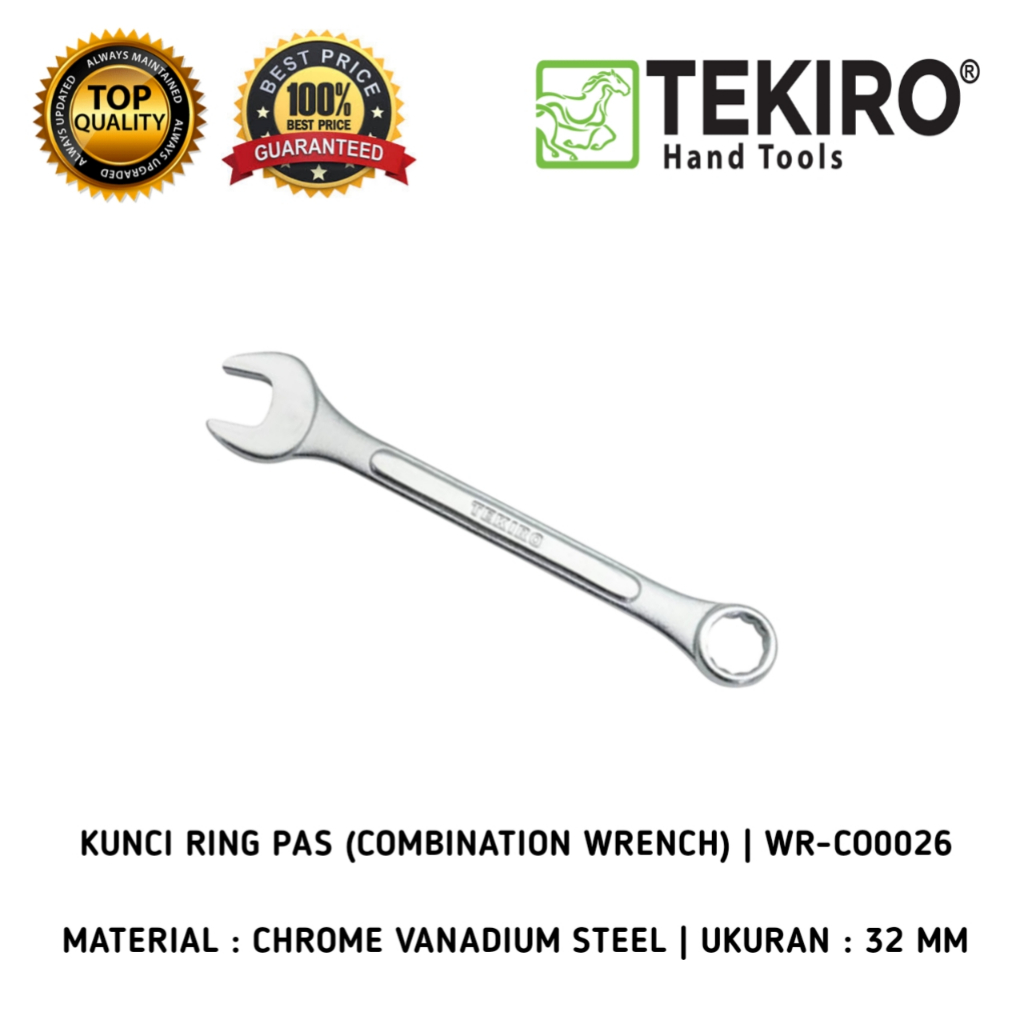 TEKIRO Kunci RING PAS 32 mm Kunci Kombinasi Combination wrench Tekiro Kunci Ring Pas 32mm TEKIRO Kun