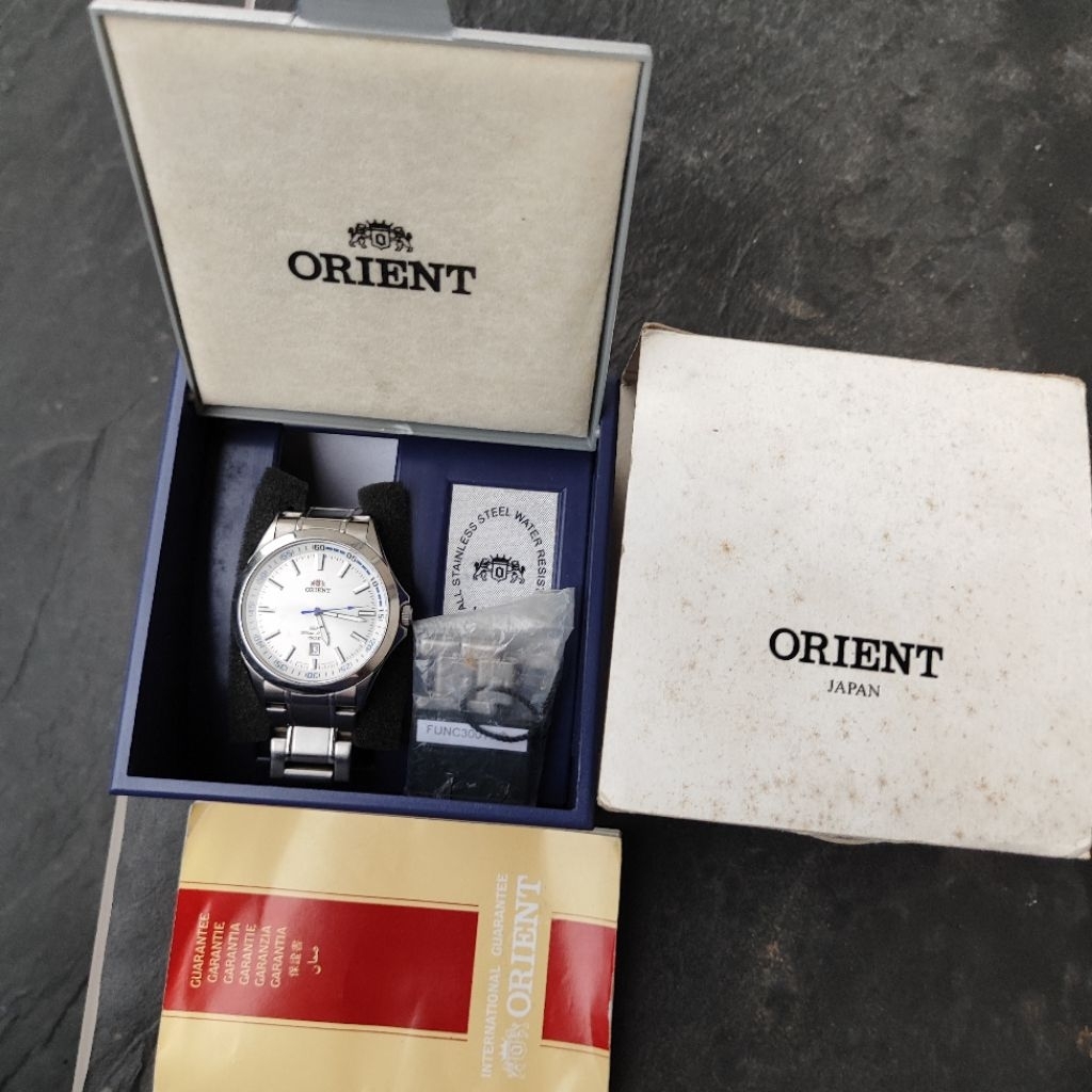 Jam Tangan Orient SP FUNC3001WD jam quartz/battery fullset normal