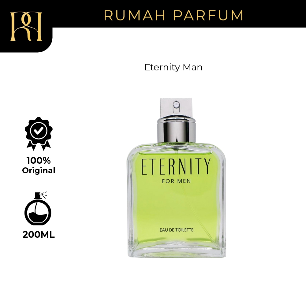 Parfum Pria Calvin Klein Eternity Man (200 mL) Perfume Cowok Tahan Lama dan Wangi