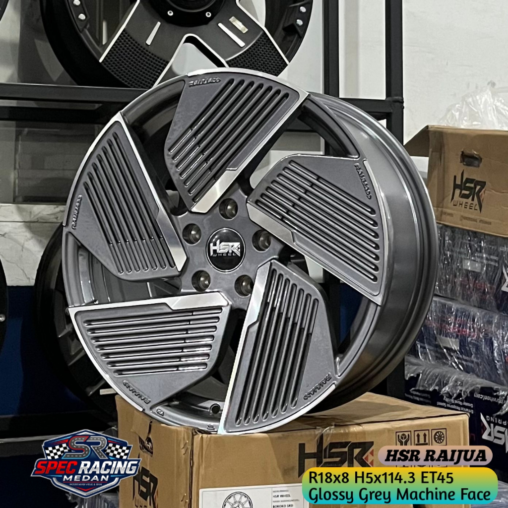 promo velg 18 untuk rush, terios, brv, wrv, crv, innova, xpander, camry, cortez, dll HSR RAIJUA R18