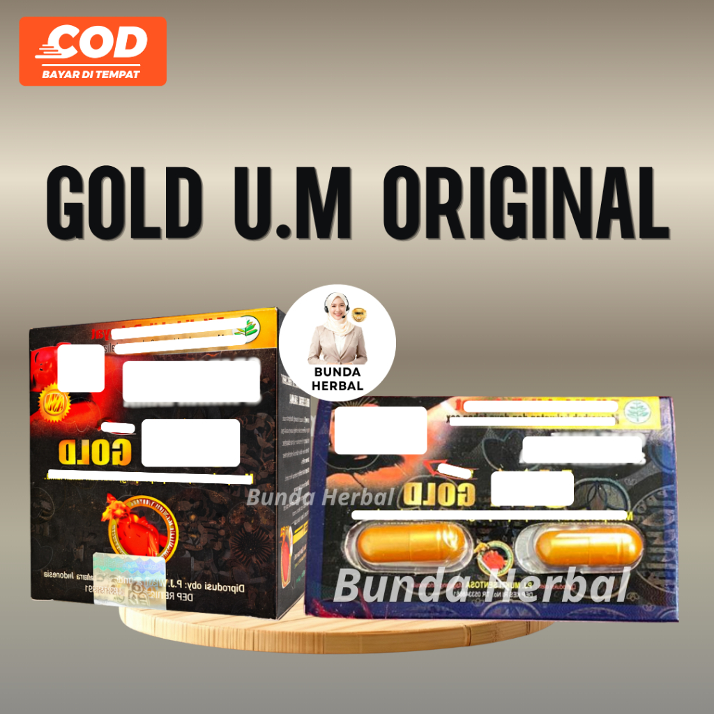 UM GOLD KAPSUL | Urat.Madu100%Original Kemasan BOX