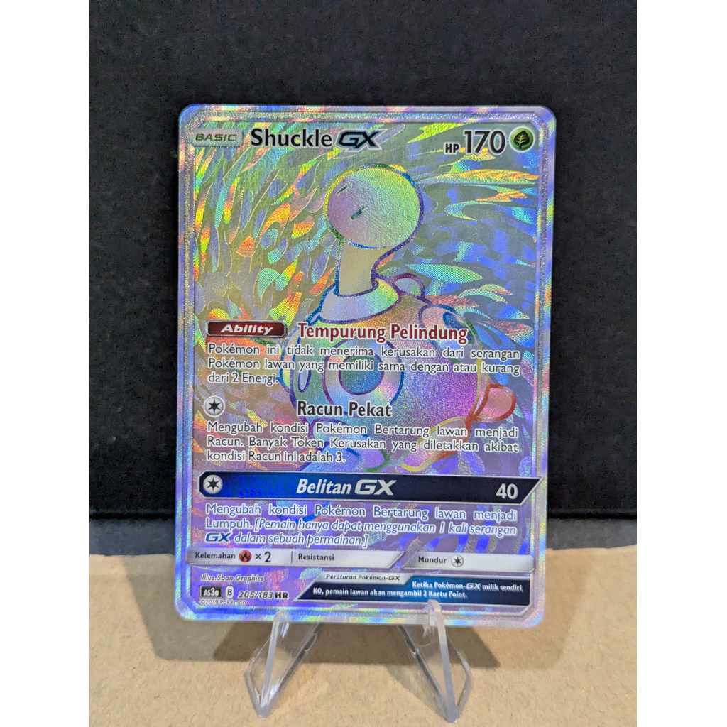 Kartu Pokemon Shuckle GX HR TCG Indonesia