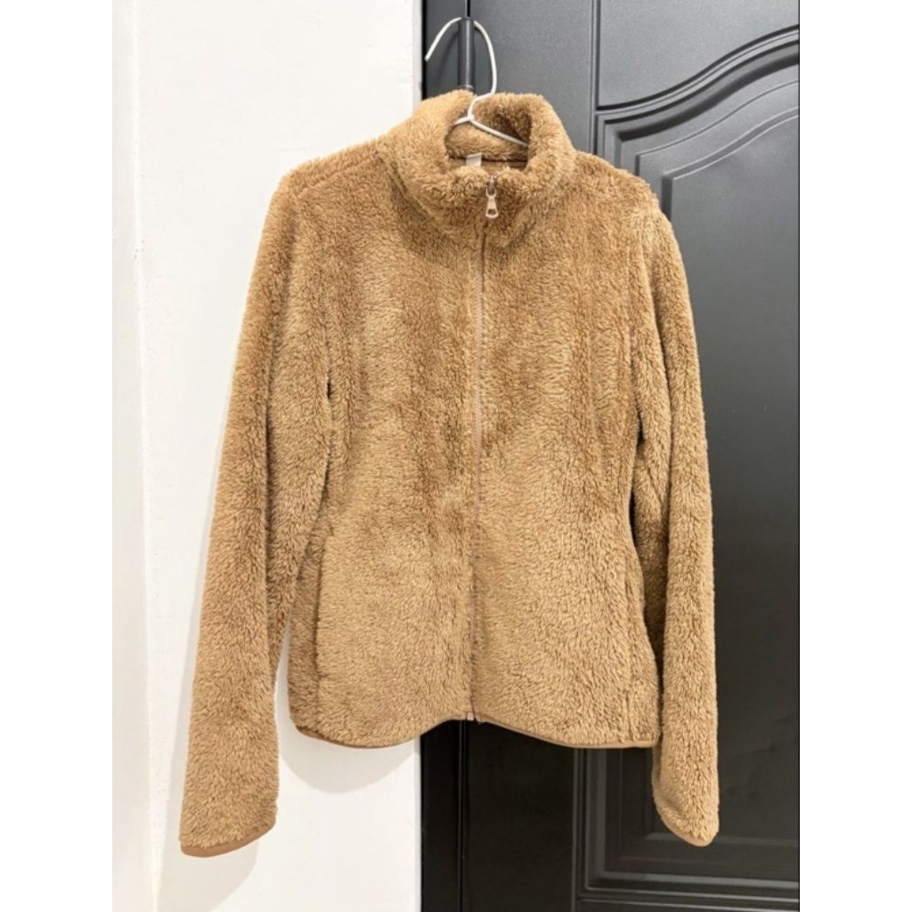 Uniqlo Jaket Bulu Brown