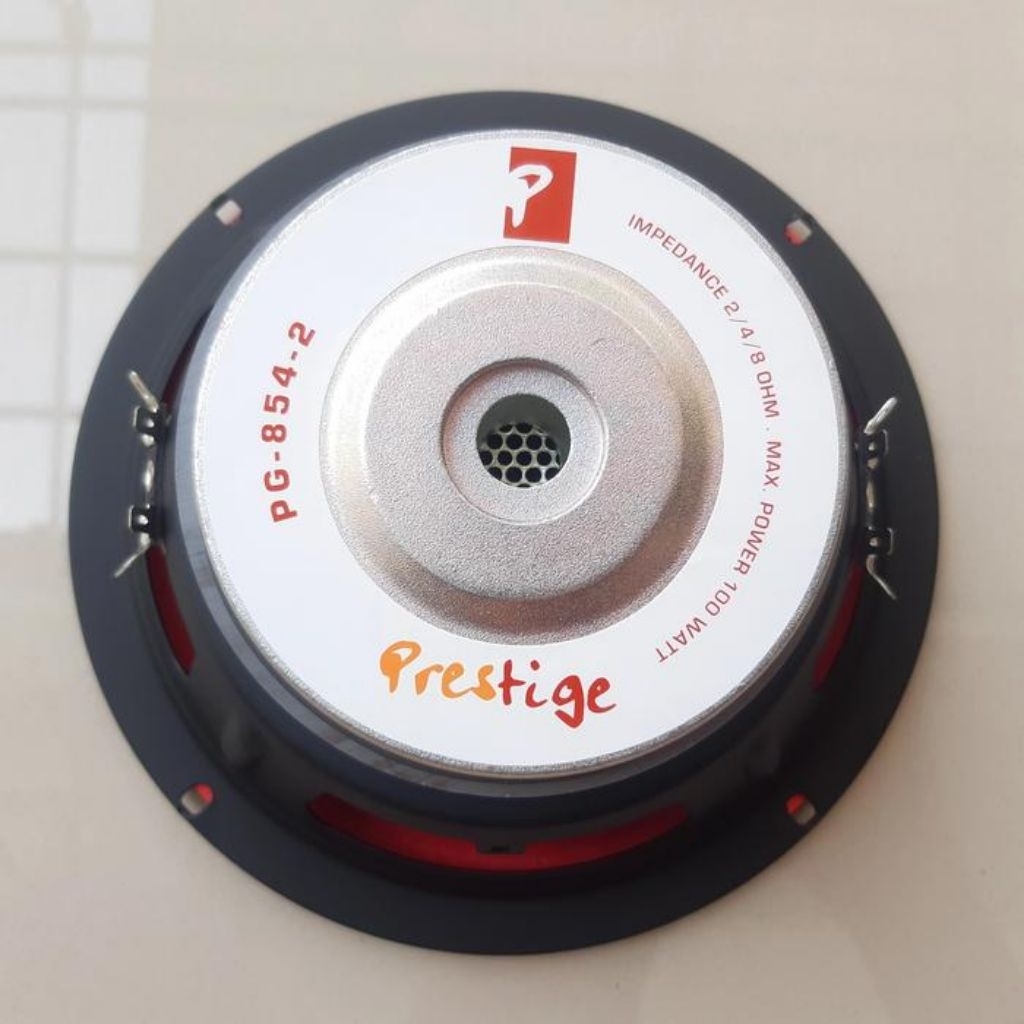 SPEAKER 8 INCH SUBWOOFER PRESTIGE 100WATT 2 4 8 OHM 8IN 8" 8 IN 8INCH SUBWOFER PRESTIGE 854 DOUBLE C