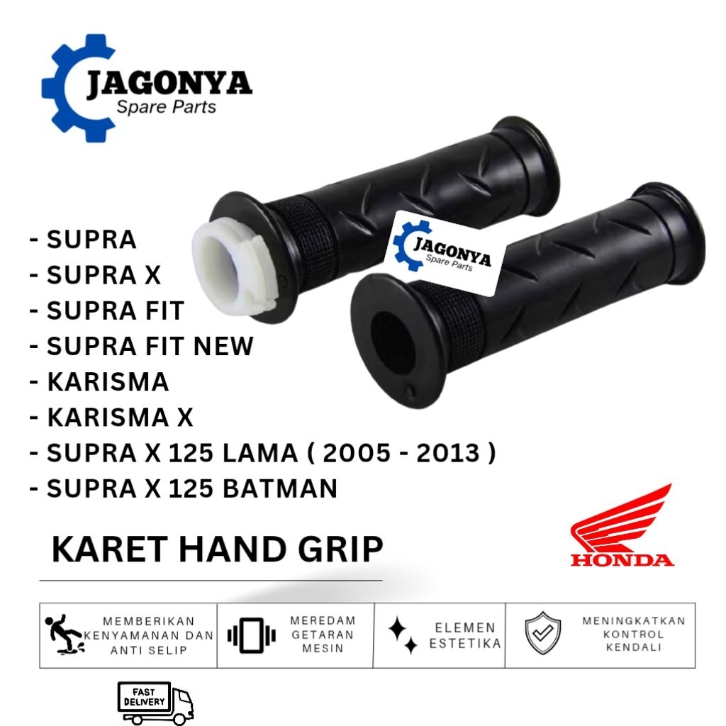 Karet Hand Grip SUPRA, SUPRA X, SUPRA FIT, SUPRA FIT NEW, KARISMA, KARISMA X, SUPRA X 125 LAMA, SUPR