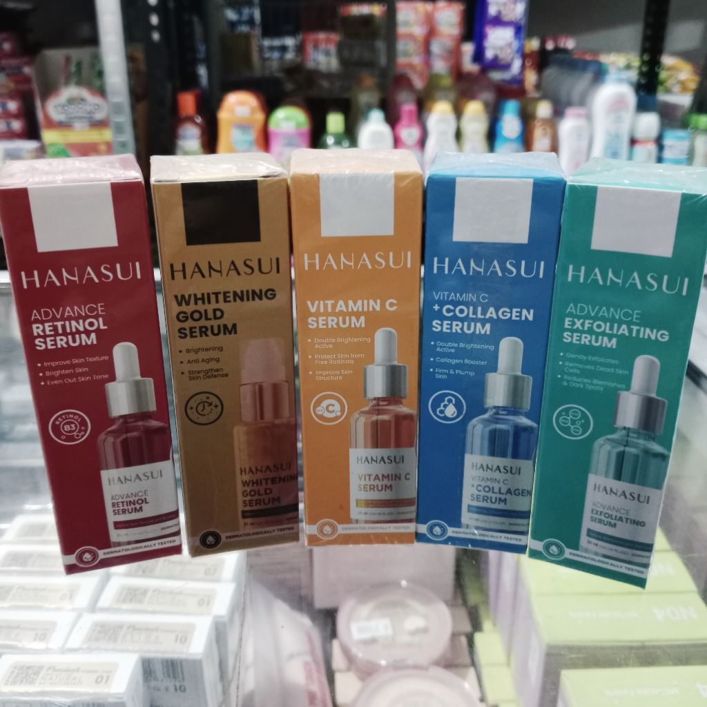 Hanasui Serum 20ml l whitening Gold ll collagen ll vitamin C l Acne ll Retinol ll Exfoliating
