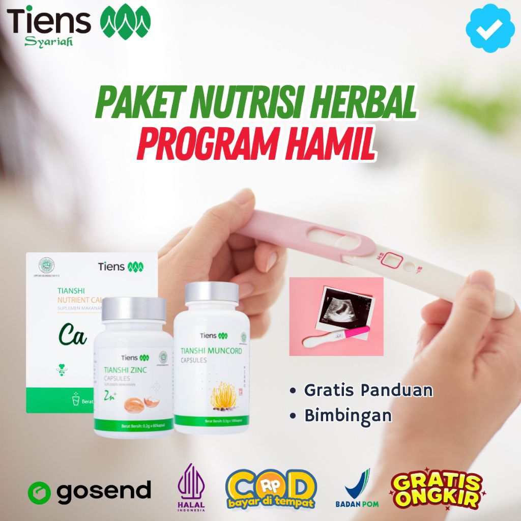 Tiens Paket Program Hamil Promil Nutrisi Cepat Hamil Suami & Istri Kemandulan Herbal Original