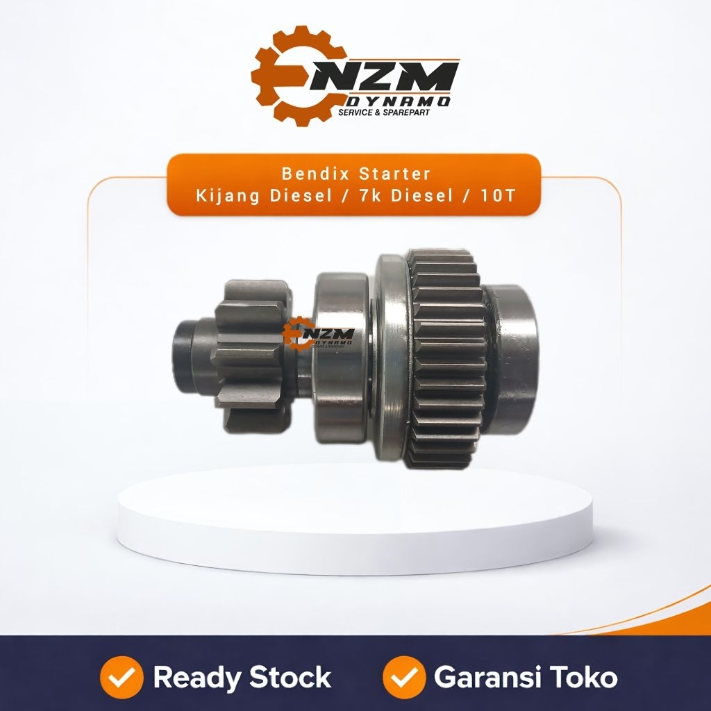 Gear Bendix Starter / Bendix Stater Kijang Diesel / 7K Diesel / 10T nzmdynamo