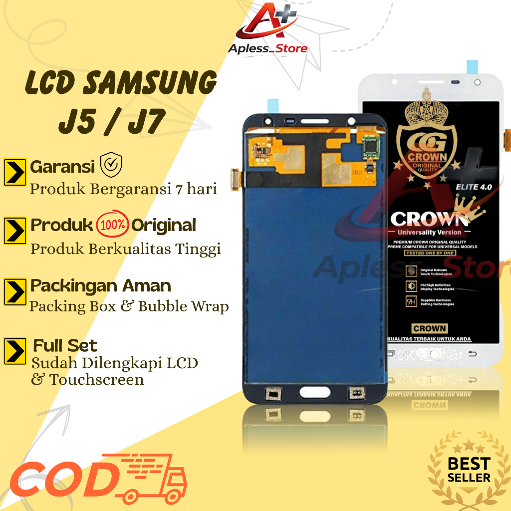 LCD TOUCHSCREEEN SAMSUNG GALAXY J7 J700 J700H J700F FULLSET ORIGINAL