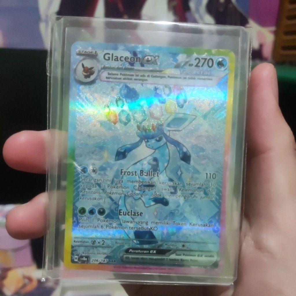 Glaceon EX SAR kartu pokemon tcg indo