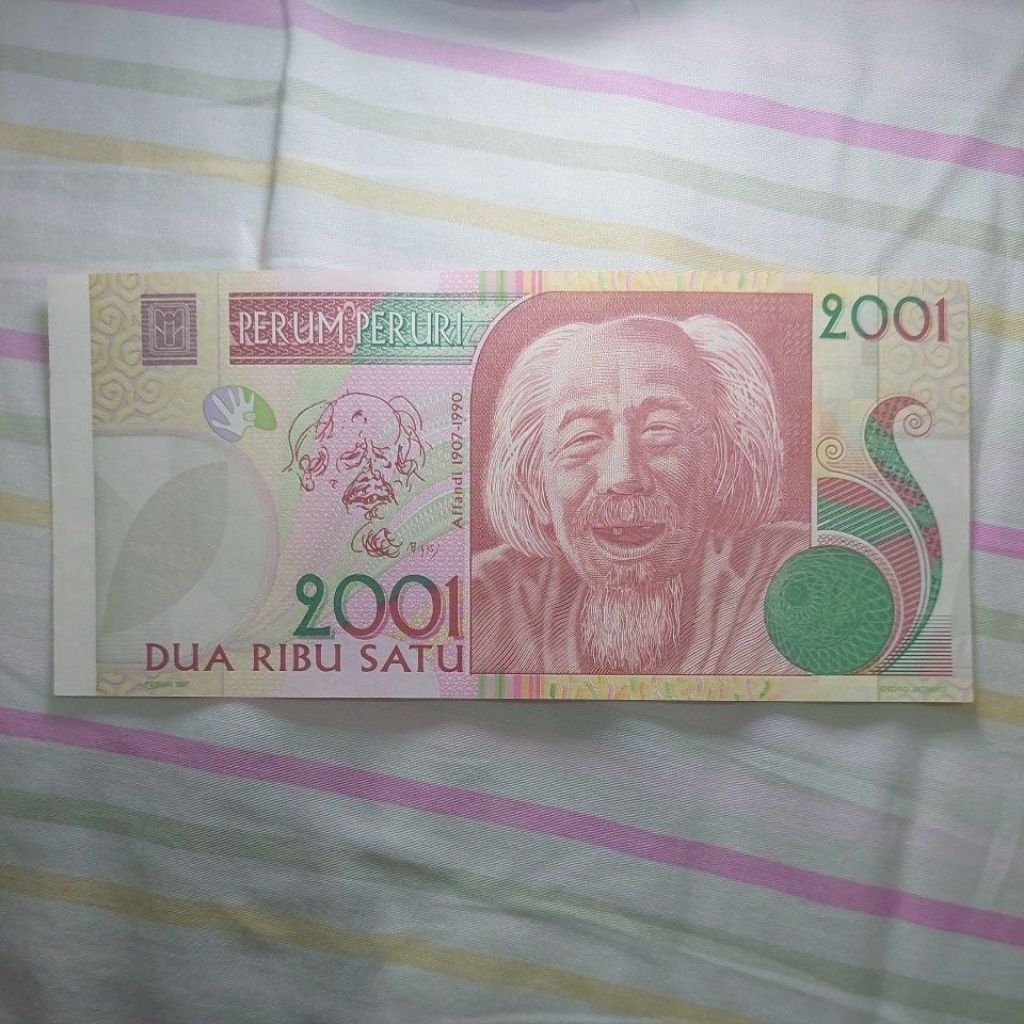 Test note adu ayam di bali/affandi tahun 2001. miscut kiri.