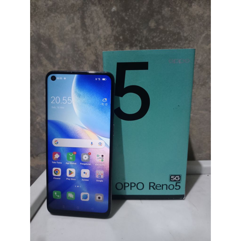 HP Android Oppo Reno 5 5G Ram 8/128 Minus Fingerprint Off