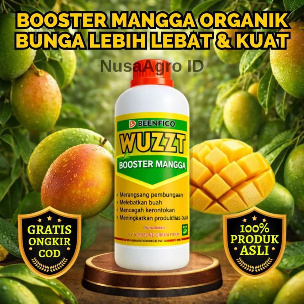 WUZZT BOOSTER MANGGA - Booster Mangga Cepat Berbuah, Perangsang Buah Lebih Lebat & Penyubur Tanaman
