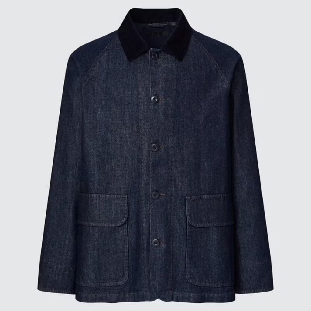 Uniqlo Utility Denim Jacket Casual Harington Second LikeNew