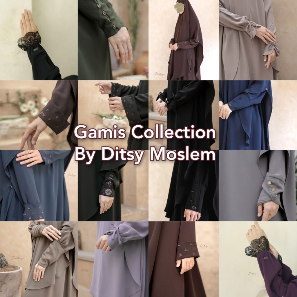 BAJU GAMIS MUSLIMAH BAHAN MINA ANTI UV//MAIRA//MAZEN BY DITSY MOSLEM
