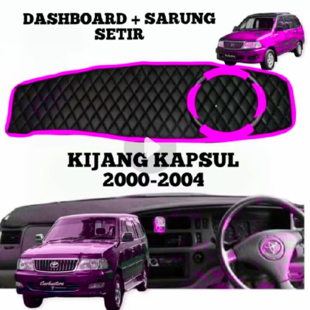 Alas dasboard mobil KIJANG KAPSUL 2000-2004 LGX LSX LX SGXSSX SX KRISTA Pelindung Dashboard Mobil+ S