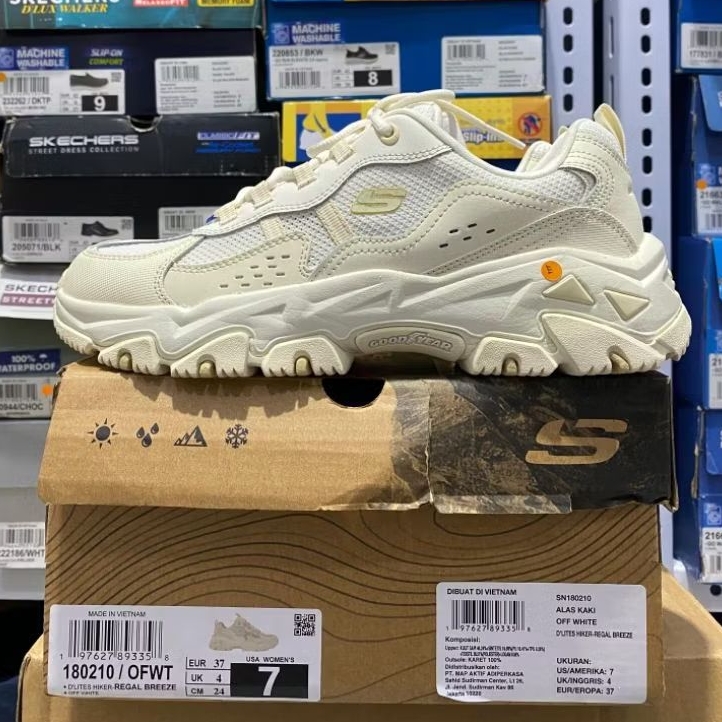 Sepatu Outdoor Wanita Skechers D'Lites Hiker - Regal Breeze