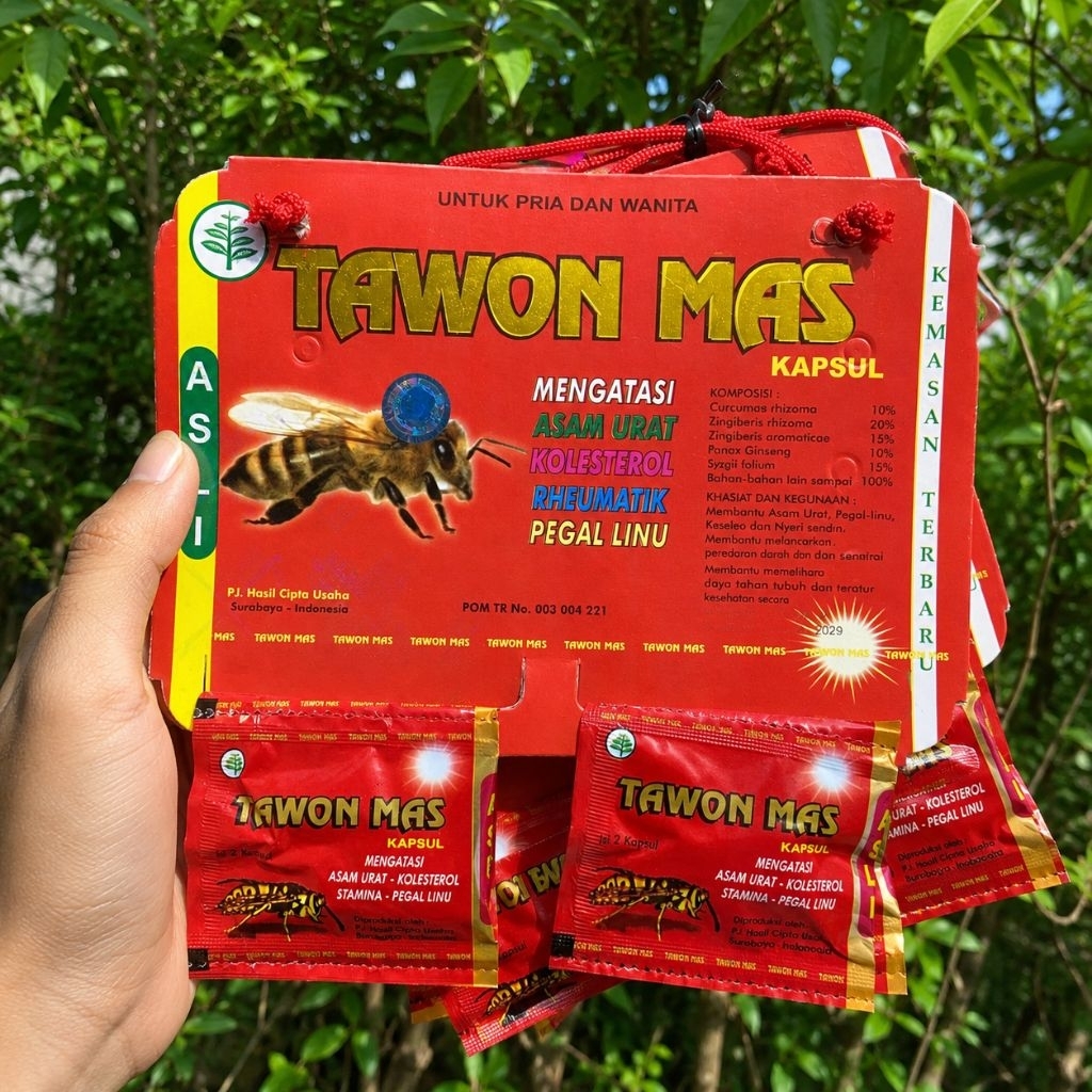 herball tawhone mass @20 kp hologram biru original maju sukses