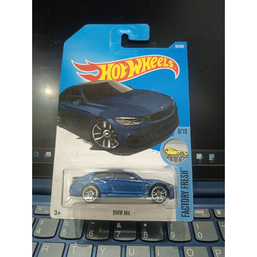 hot wheels bmw m4 factory fresh dark blue diecast