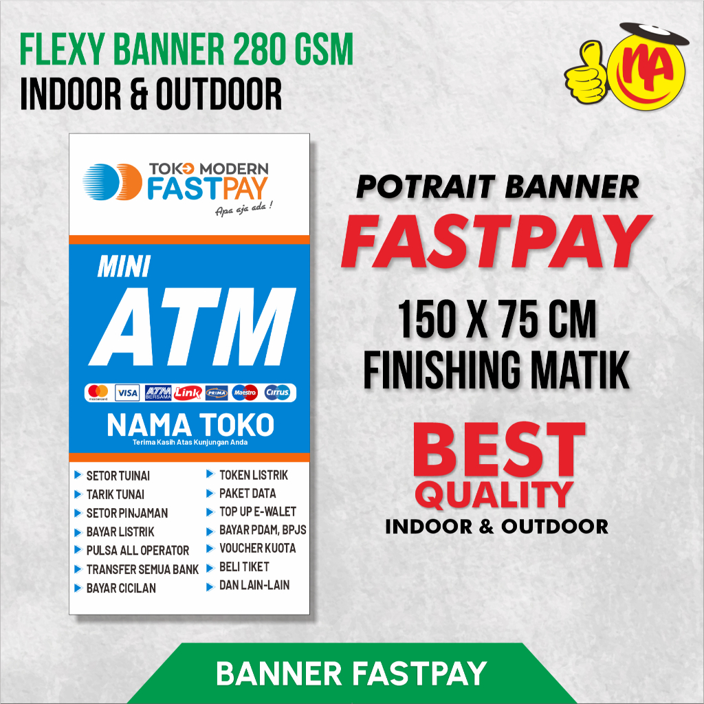 BANNER FASTPAY 150 X 75 SUDAH FINISHING