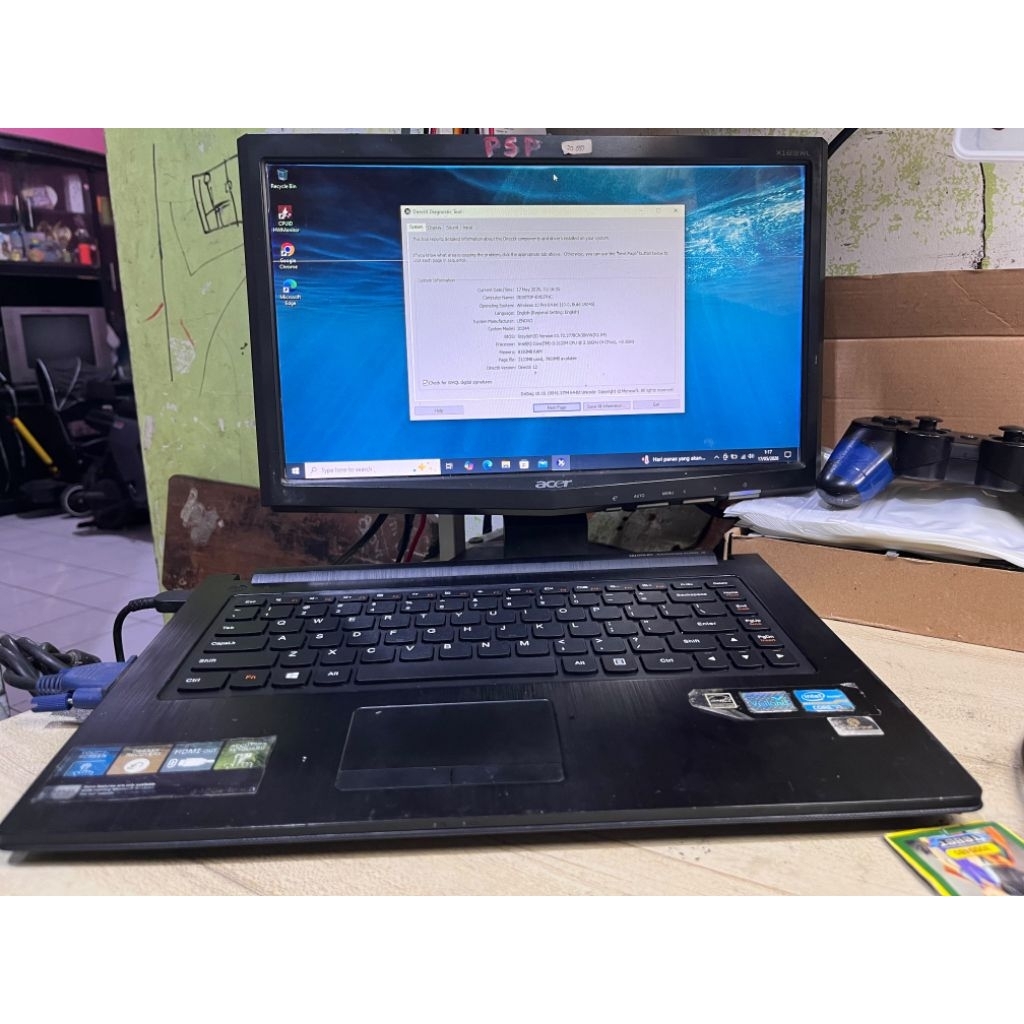 laptop buntung lenovo G400S Touch