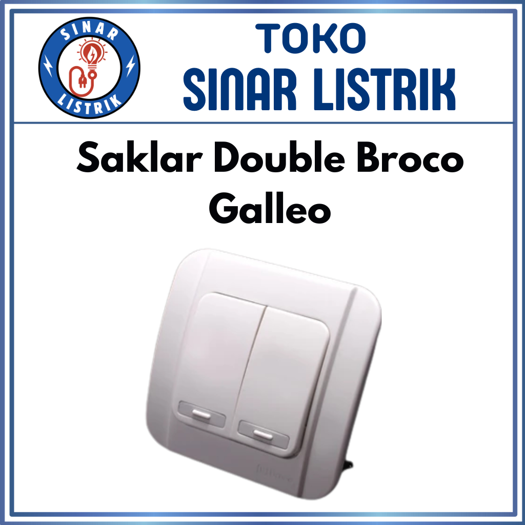 Saklar Broco Galleo Double / Saklar Seri Broco Galleo - G162