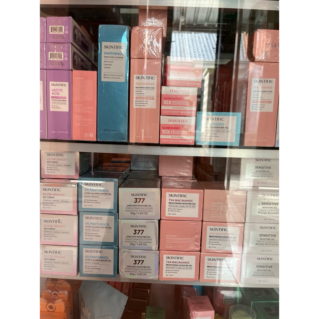 SKINTIFIC Moisturizer Ecer dan Grosir Ceramide Niacinamide TXA Panthenol Glow Bright Sensitive 377 S
