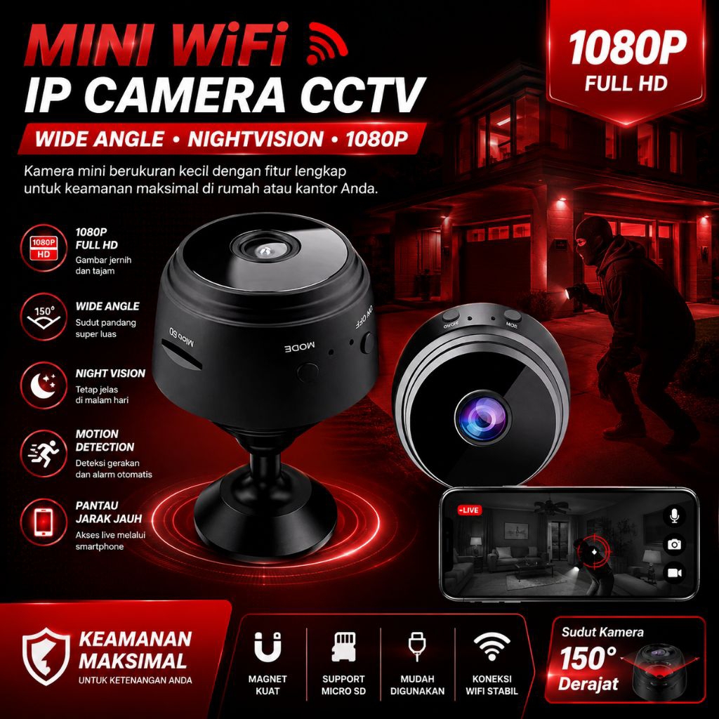 kamera a9 kamera wifi Cctv mini wifi Cctv ip pengitai mini wifi ip