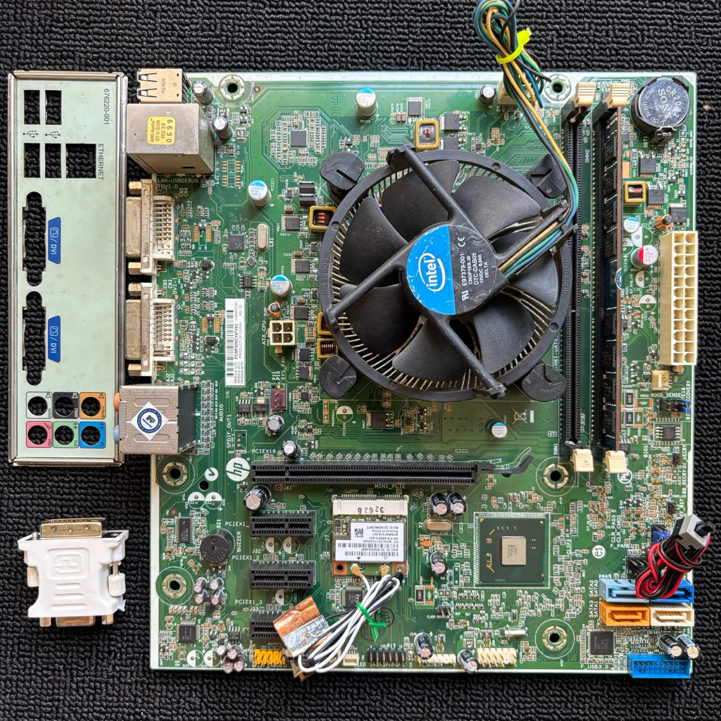 MOBO HP H61 + CORE I5 2400S + RAM 4GB + FAN LGA 1155 DDR3 MICRO ATX
