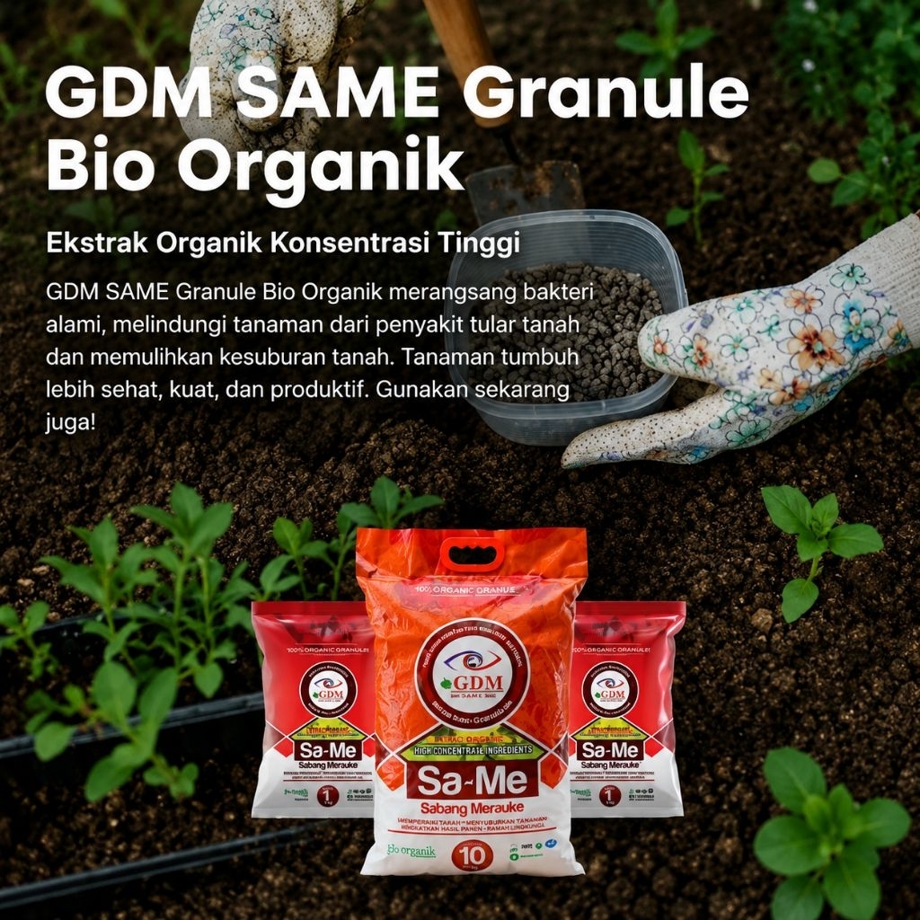 Pupuk Granule Bio Organik GDM SaMe 10 kg