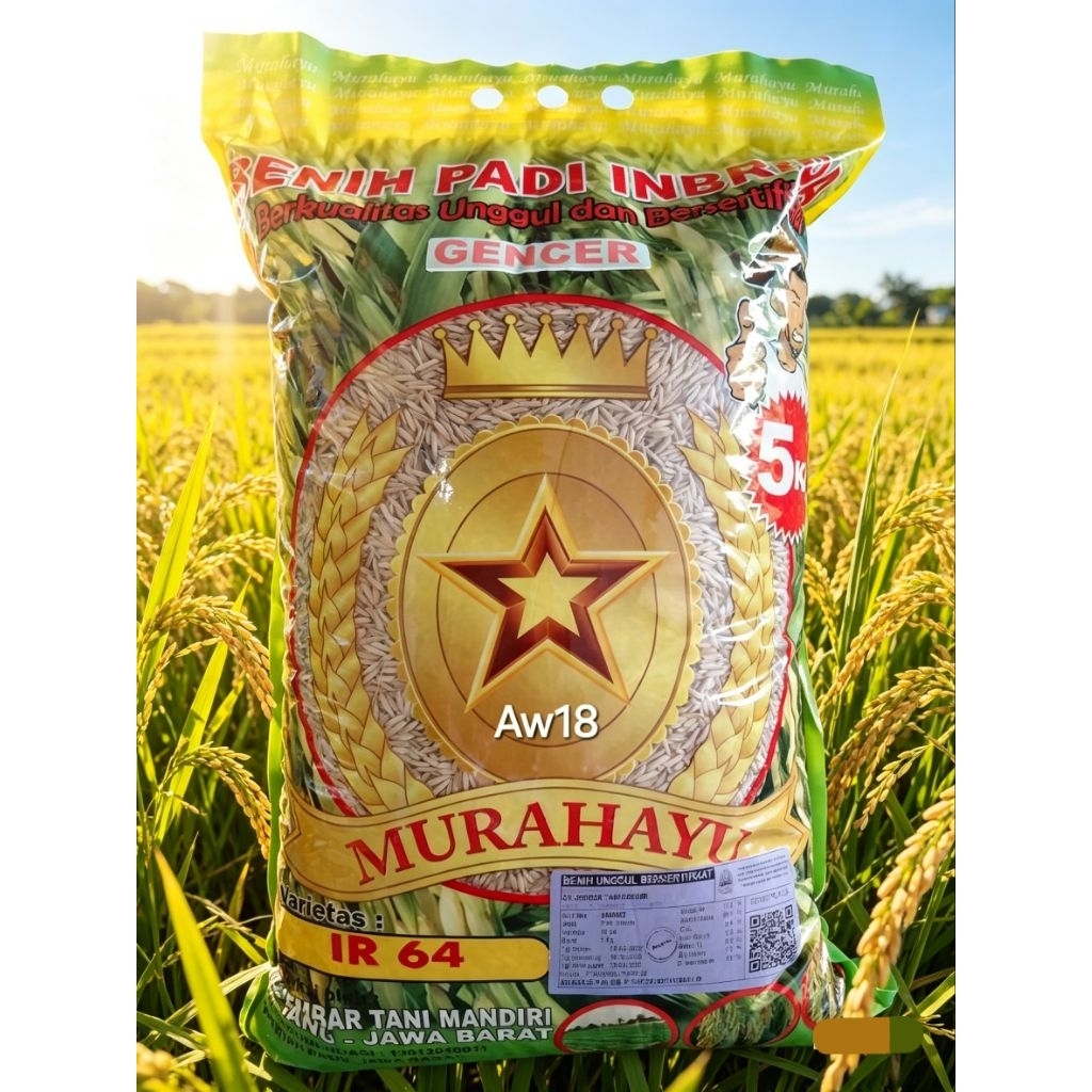 Benih Padi Premium Varietas IR 64 GENCER