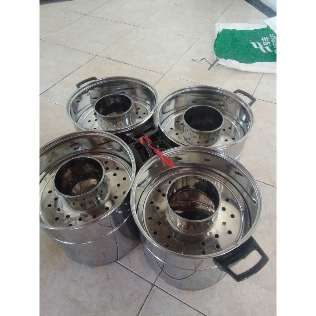 Dandang Bakso stainless+ tutup kaca