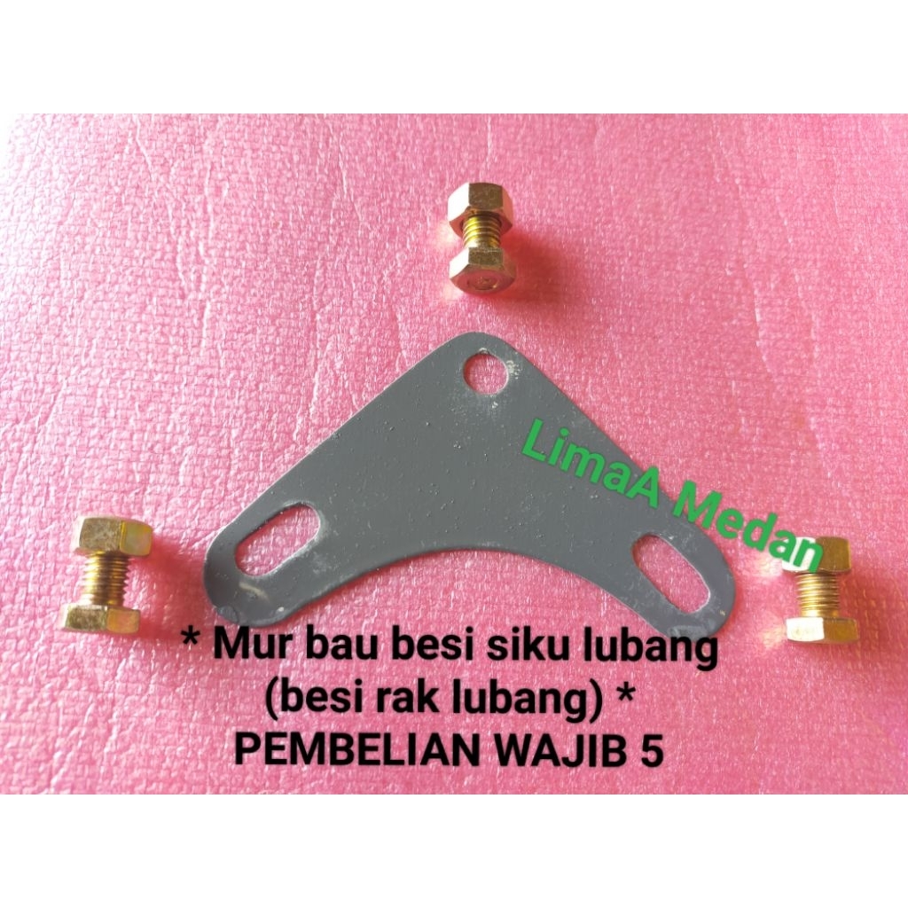 Mur Baut Plat Siku Lubang  Mur besi siku lubang  Plat besi siku lubang  Baut besi siku lubang  Mur r