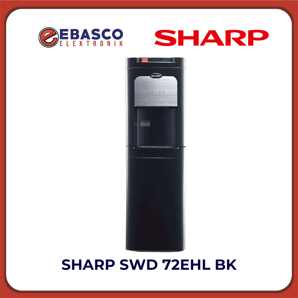 SHARP Dispenser Air  SWD 72EHL BK Galon Bawah 3  Kran Low Watt