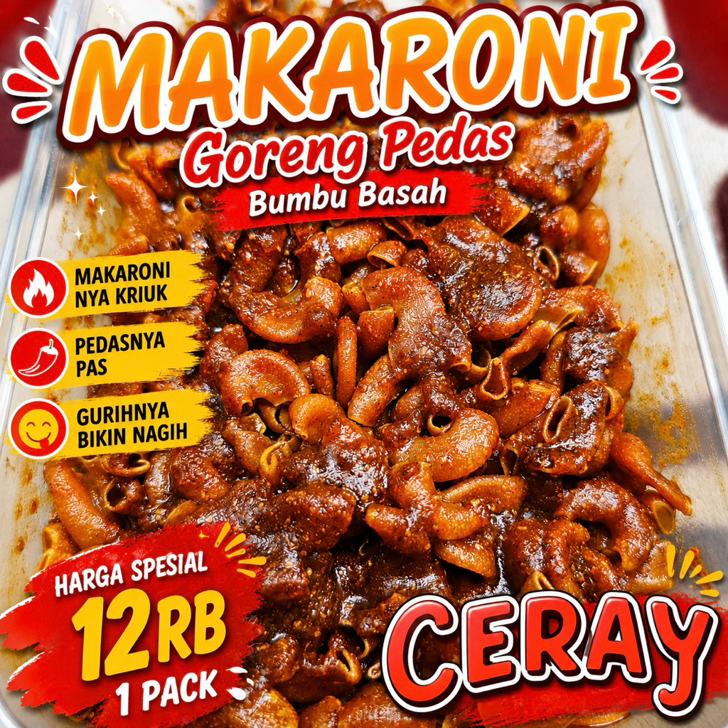 makaroni pedas asin bumbu basah