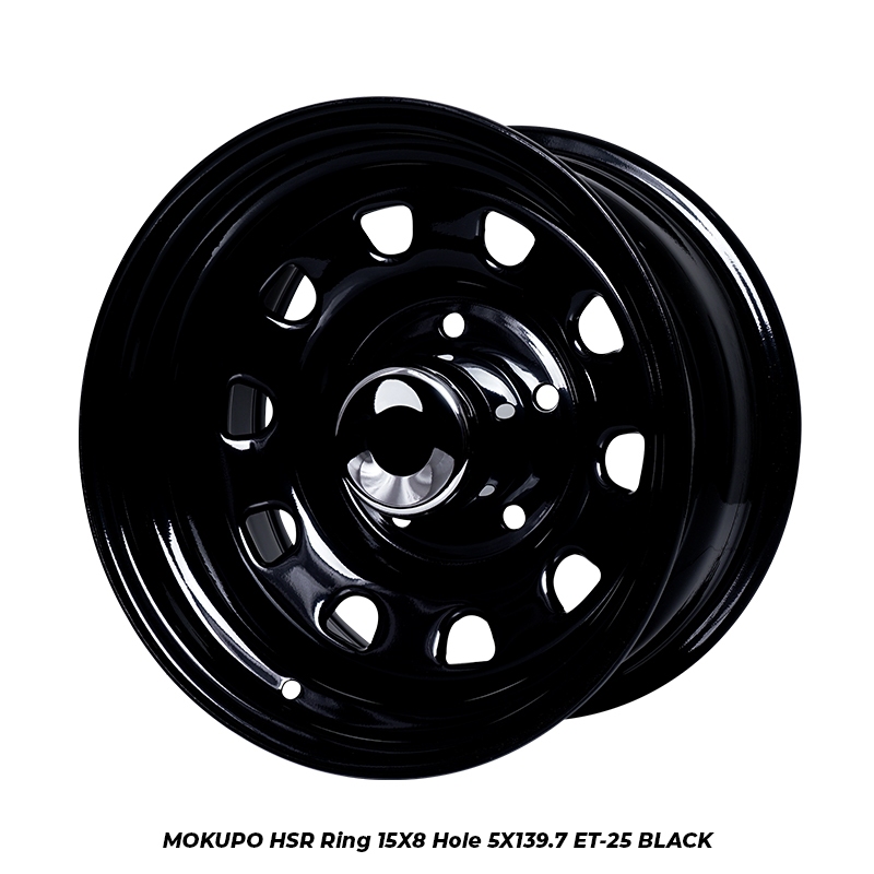 VELG MOBIL R15 HSR MOKUPO HSR R15X8 H5X139,7 ET-25 BLACK 4 PCS VELG