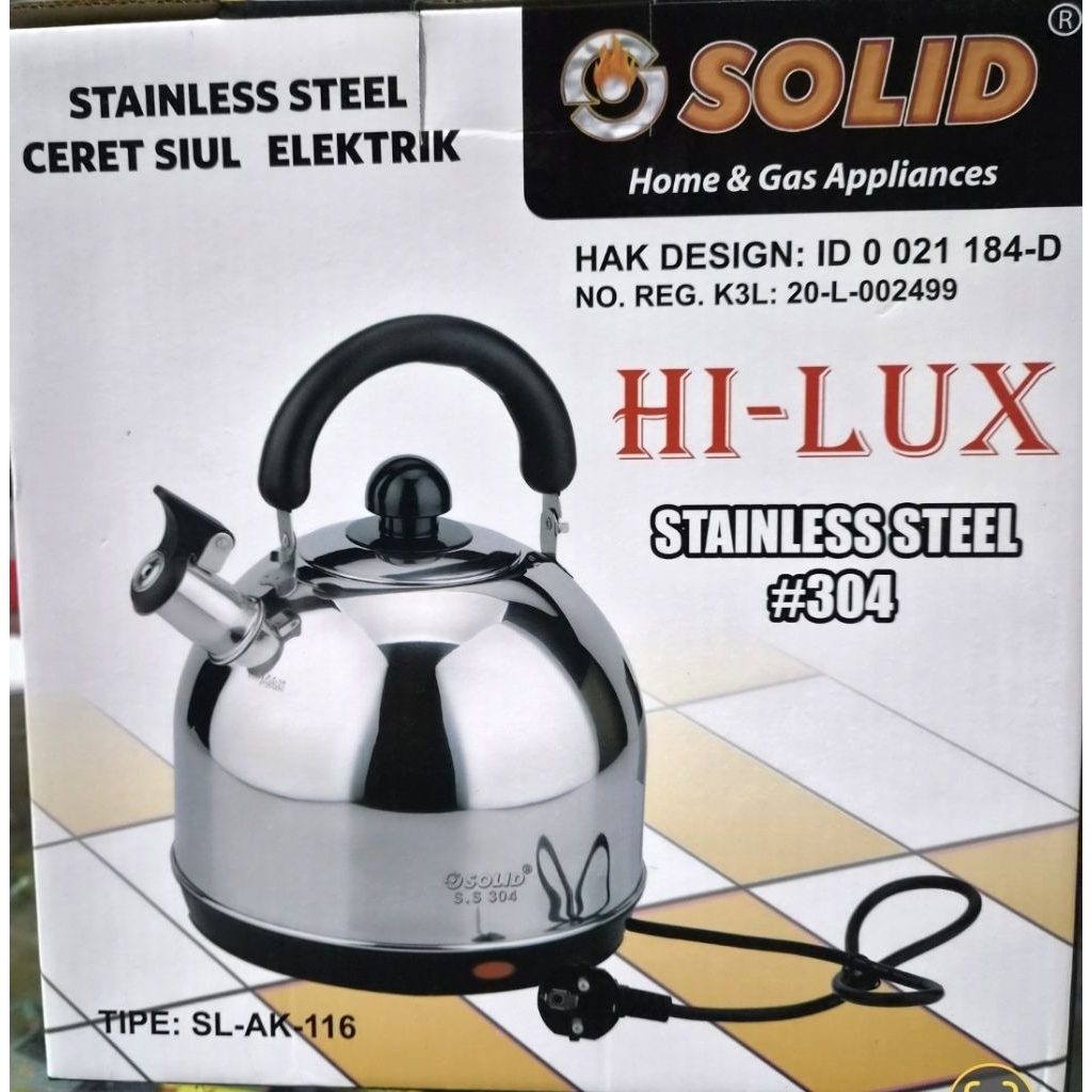 Teko Listrik Solid Ceret Listrik Bunyi Siul SL-AK116