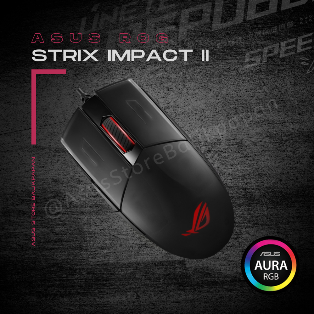 Asus ROG-Gear Gaming Mouse - P506 ROG Strix Impact II - Mouse Gaming